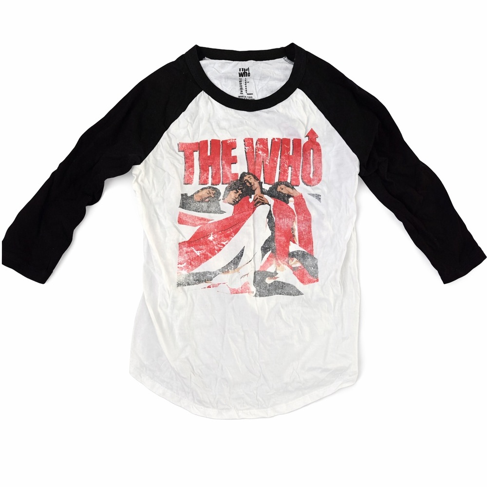 The Who Raglan band Shirt - Black and White